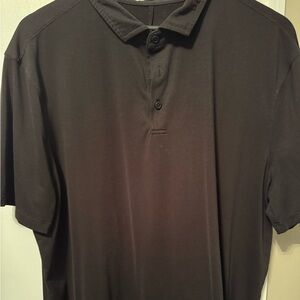 Lululemon Men's Evolution Black Polo Shirt XXL
